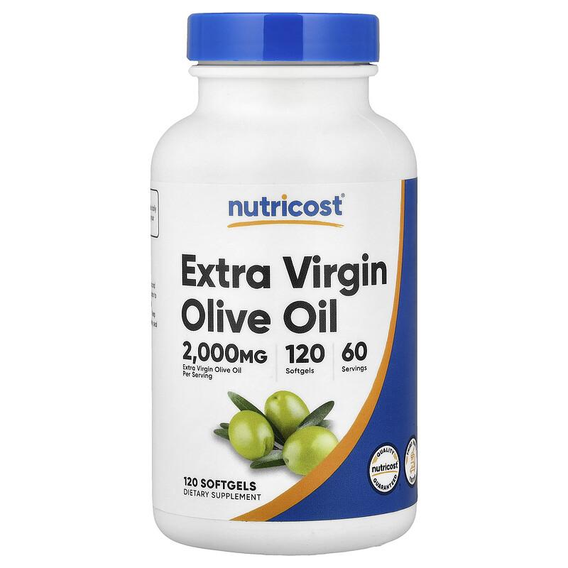Extra Vierge Olijfolie, 120 Softgels (1.000 mg per Softgel)