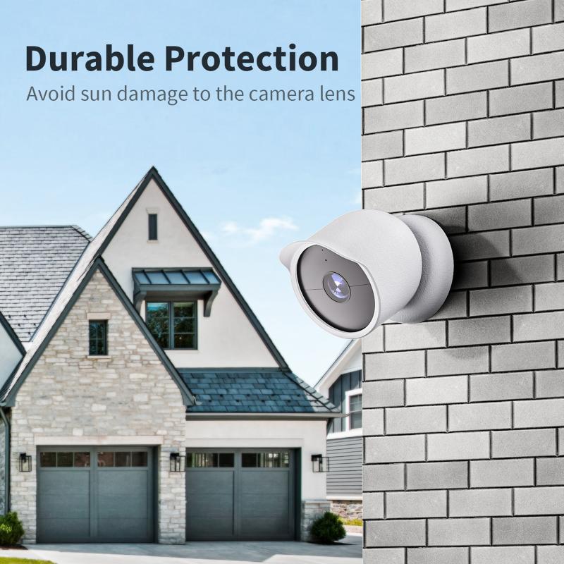 Silicone Case Cover Camera Cover All Weather Protection Camera Sleeve Waterproof For Googles Nest Cam Outdoor Or Indoor