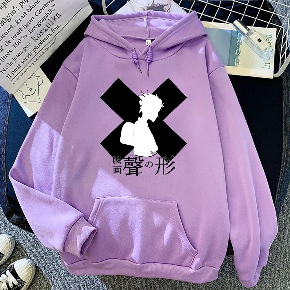 Anime A Silent Voice Hoodies Spring/Autumn Women/men Sweatshirt Koe No Katachi Hoodie Kawaii Clothing Unisex Sudaderas Warm Tops Unisex