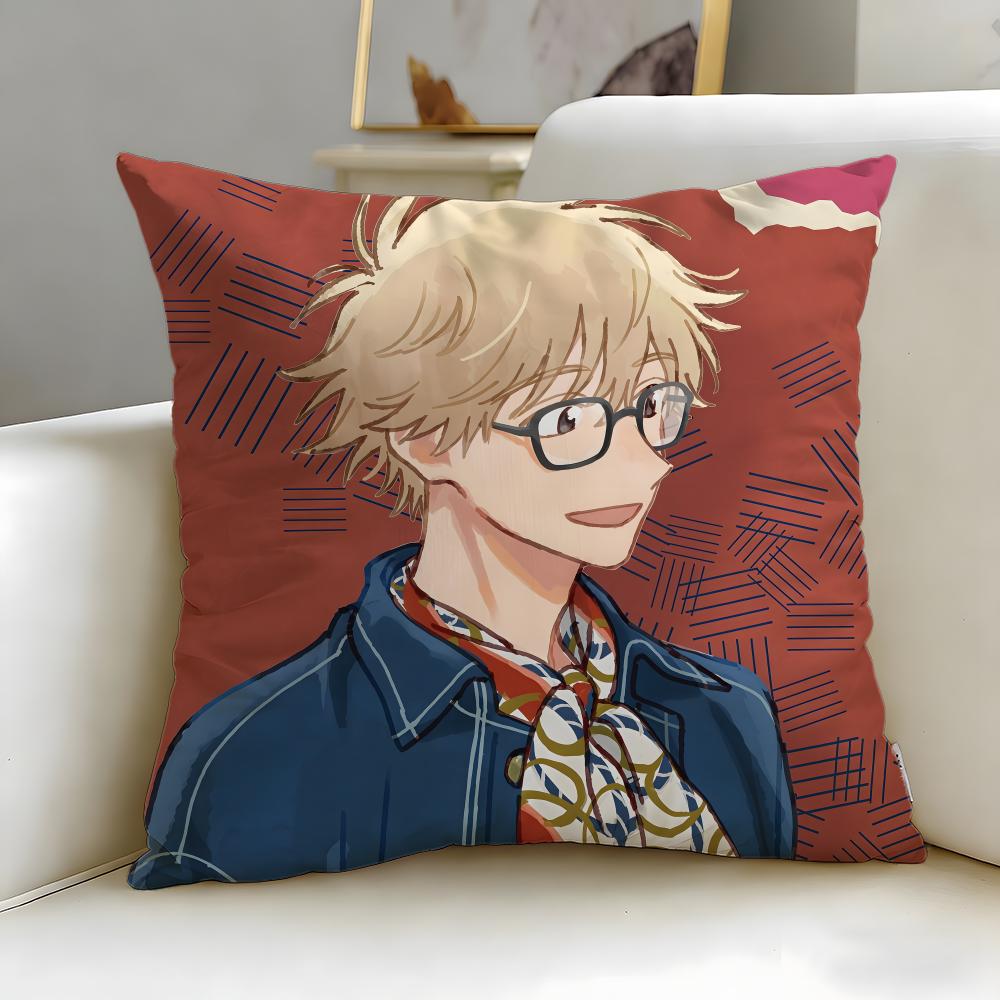 popular anime Skip and Loafer Cushion Cover Soft & Easy-Wash Pillow Case – Versatile for Couch, Bed, Travel and Office