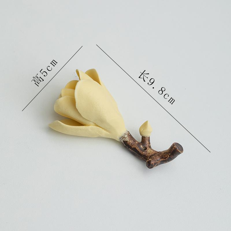 Ceramic Handicrafts Magnolia Handcrafted Ceramic Decorative Ornaments Aromatherapy Base Sandalwood Incense Burner Home Decor