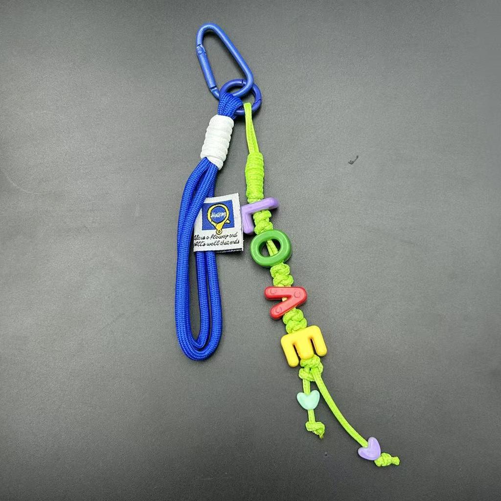Dopamine Rope Pendant: Colorful Handmade Keychain & Phone Lanyard