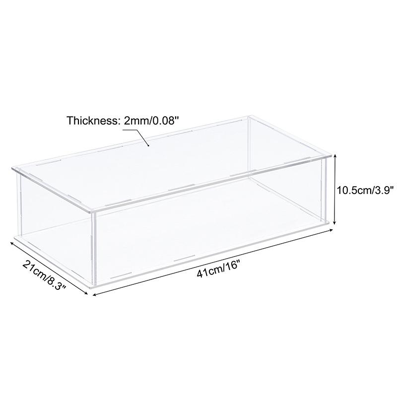 Acrylic Display Case for Collectibles Figures Toys Clear Plastic Box Cube Storage Box Assemble Dustproof Protection Showcase