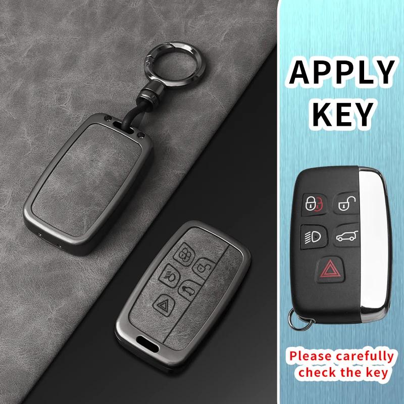 Zinc Alloy Car Key Case Cover For Land Rover Range Rover Evoque Sport Freelander Discovery Velar For Jaguar XE XF XJ Guitar XS0