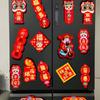 Chinese New Year Refrigerator Magnet Refrigerator Couplet Sticker  Spring Festival Supplies
