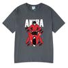 Anime Akira Vintage Washed T Shirts 90S Unisexga Shotaro Kaneda Graphic T-shirt Unisex Women Cotton Tee Tops Summer Oversized T-shirts