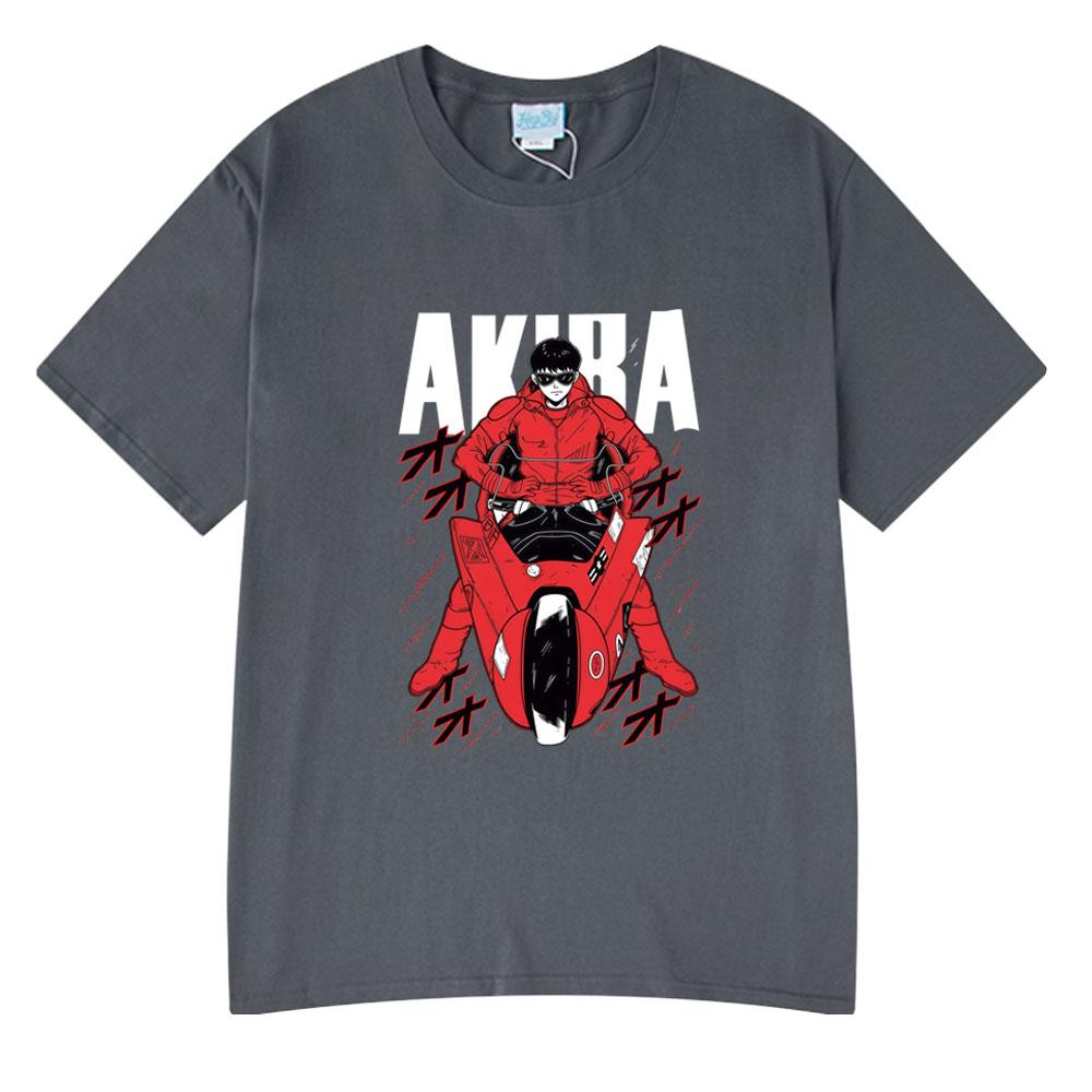 Anime Akira Vintage Washed T Shirts 90S Unisexga Shotaro Kaneda Graphic T-shirt Unisex Women Cotton Tee Tops Summer Oversized T-shirts