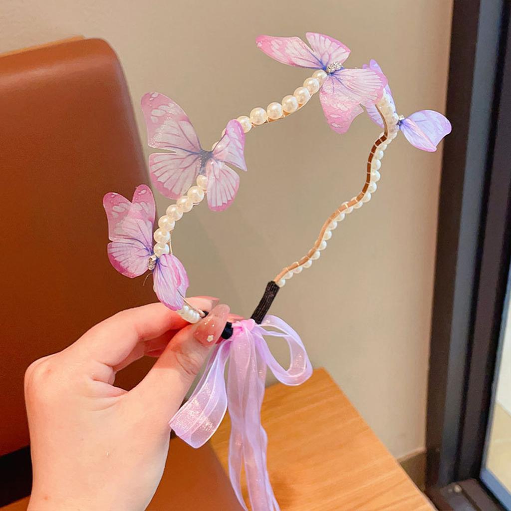 Fashion Tassel Hairband Novelty Headbands for Women Girls Sweet Butterfly Simple Streamer Tassel Headband Girls Hair Accessories