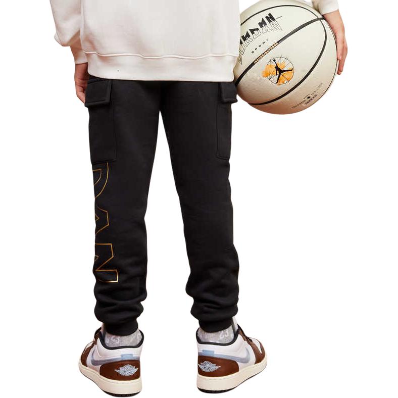 Jordan Pletené jogger kalhoty Dětské Dětské Spodky Černé JD2242052GS-001