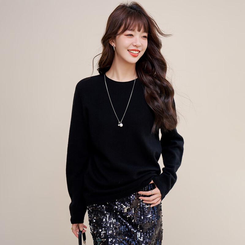 

Mocana Women s Elegant Long-Sleeve Wool Blend Sweater One Size