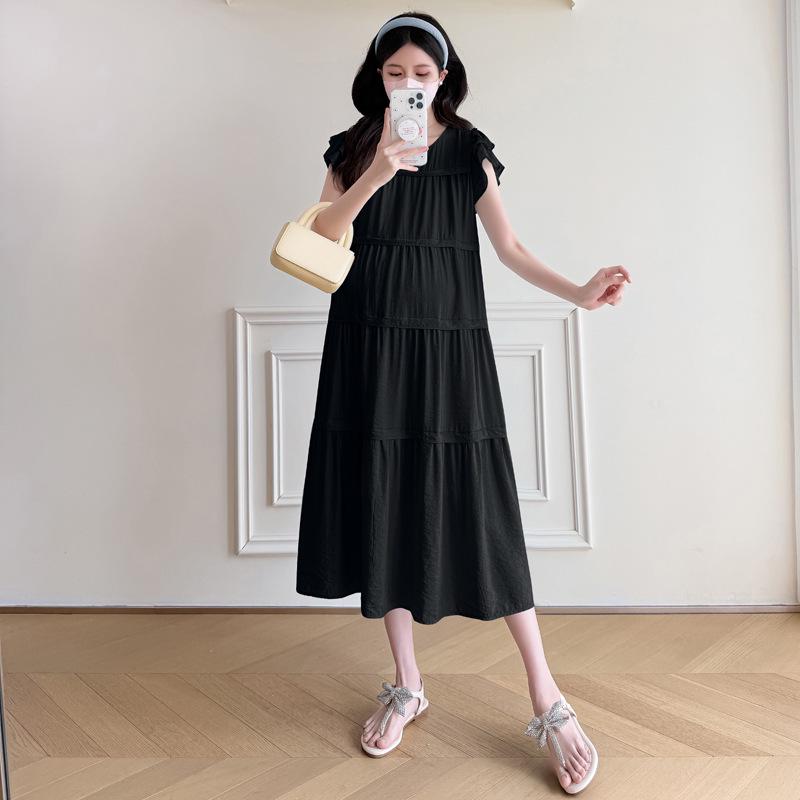 2026 Stylish Mid-length Loose Maternity Summer Dress for Trendy Moms