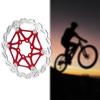160180203mm Mountain Bike Type Floating Brake Disc Bicycle Brake Pad Cycling Accessory(Red 160mm)