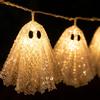 Halloween String Lights - 10 Lights, 2M Length with 20cm Spacing, Battery Operated with Remote, 8 Functions, Sequined Decorations Indoor Outdoor