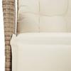 Vidaxl 9-Cz. Garden Furniture Set With Cushions, Beige, Poly Rattan