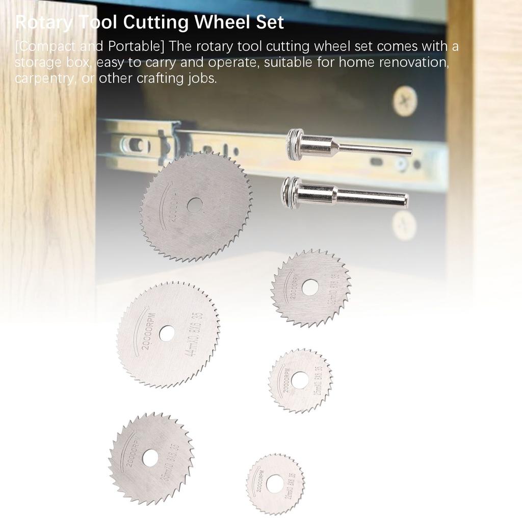 Rotierwerkzeug Trennscheiben Set HSS Kreissägeblätter Diamant Trennscheiben für Bohrmaschine