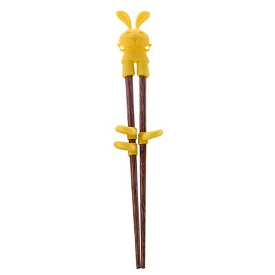 1 Pair Kids Wood Chopsticks Cartoon Children Chopsticks Learning Easy To Use Training Chopsticks for Children Kids
