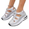 Baotou Perforated Large-sized Sponge Cake Thick-soled Velcro Shoes