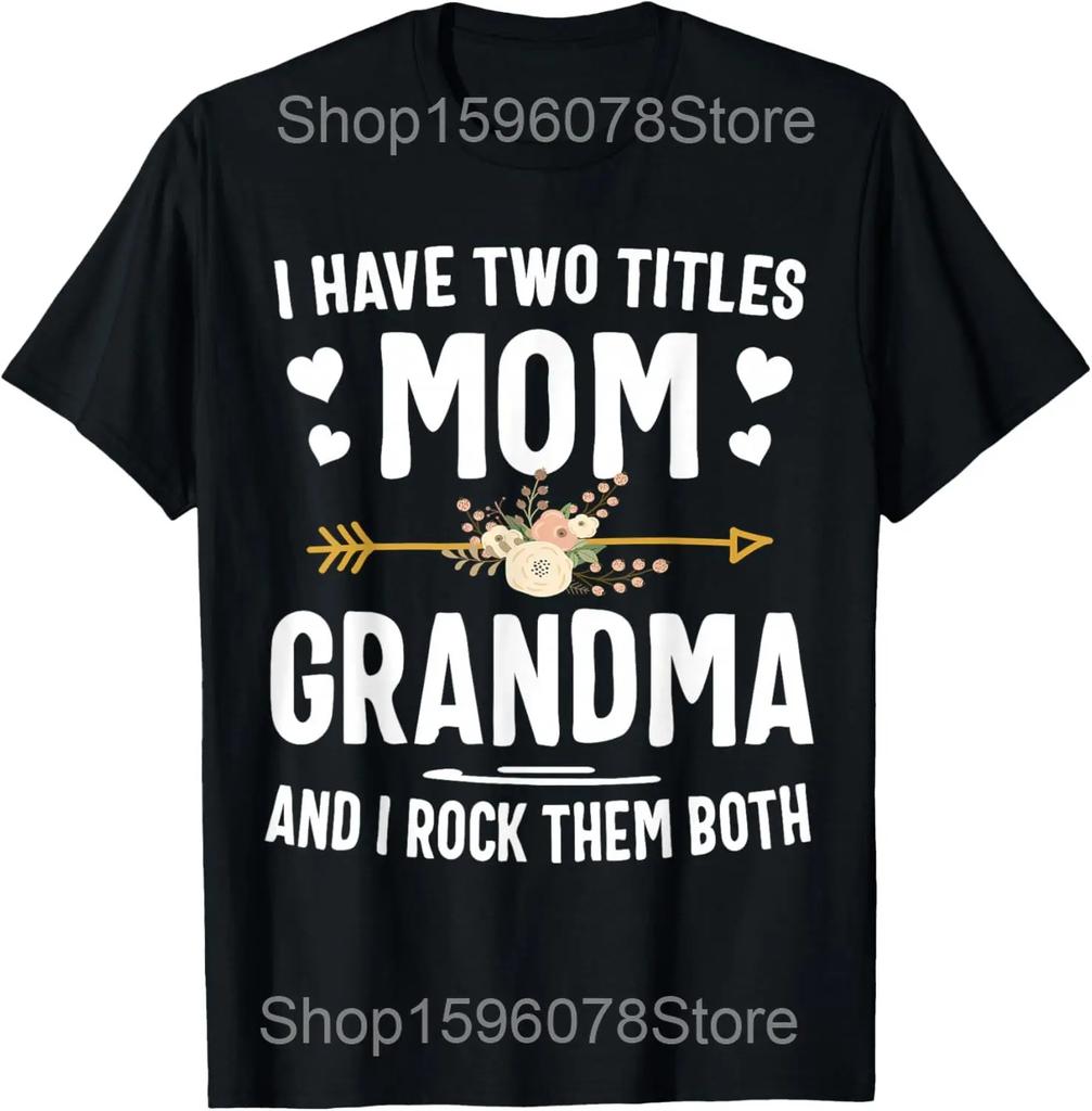 Funny First Time Grandma Let the Spoiling Begin New T Shirts Humor Streetwear Tee Shirt Short Sleeve Unisex Loose Grandmother