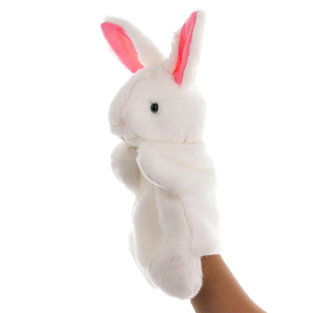 Hand Puppet, Plush Doll, Hand Puppet, Animal, Plush Toy, Hand Dancing, Animal Finger Puppet, Ventriloquism, Kids Prop (Rabbit)