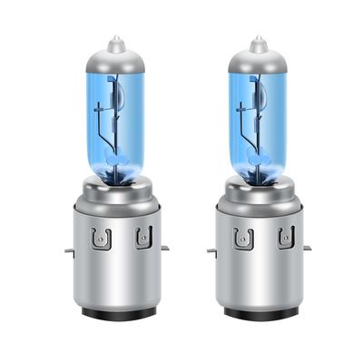 Lâmpada Halógena Universal RCP BA20D S1/S2, 35W 5000K para Motocicletas, Substituição Genuína, Pacote com 2 (BA20D)