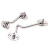 Stainless Steel Cabin Hook And Eye Latch Lock Shed Gate Door Catch Silent Holder