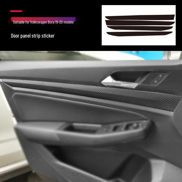 Carbon Fiber Center Console Door Anti-Scratch Sticker for Bora Viloran (2016-2021)