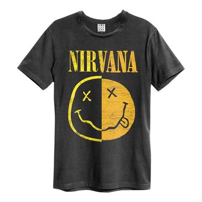 Susiūtas Smiley Nirvana marškinėlis marškinėliai