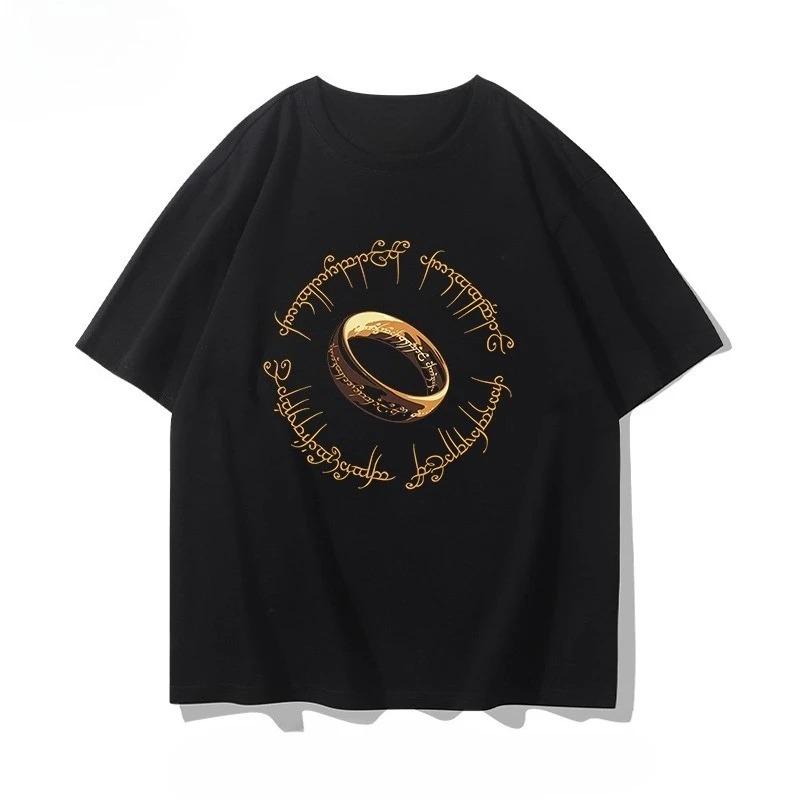 Hot Sale Classic TV The Lord of The Rings Graphic Print T-shirt Men Women Streetwear Y2k Harajuku Fashion Casual Oversized Top Cotton Summer New Tee