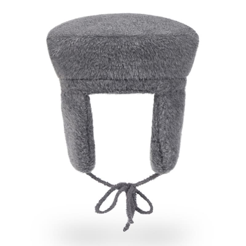 VARZAR VA Studded Fly Wool Beret Gray