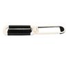 Folding Hair Brush with Mirror Portable Lightweight Pocket Size Massage Comb Hair Brush for Travel Cream White