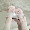 Japanese Lolita Shoes 2025 New Round Head Sweet Mary Jane Shoes with Skirt Lace Bow Lo Single Shoes Women