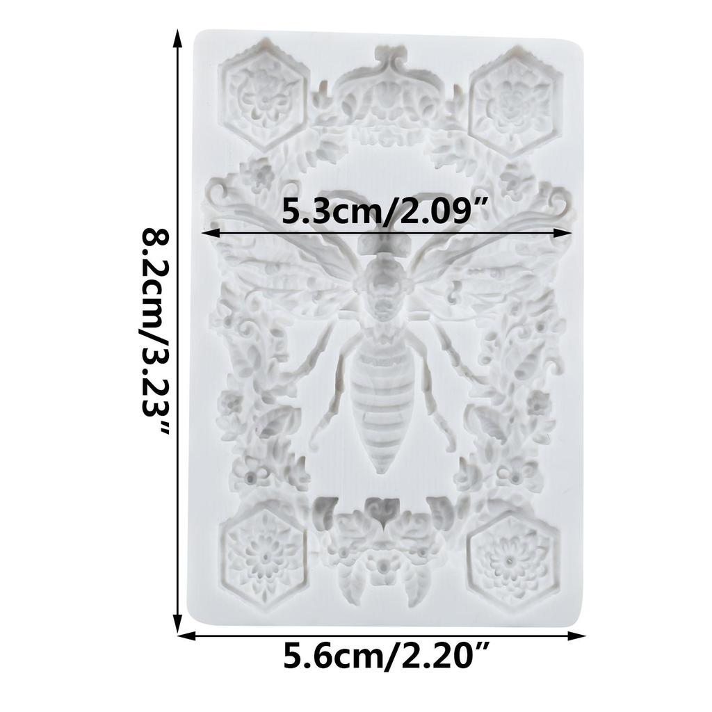 Insect Silicone Molds Bee Fondant Mold Cake Decorating Tools Cupcake Topper Candy Chocolate Gumpaste Mold