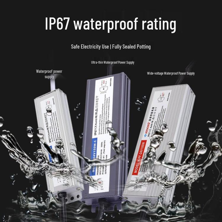 Waterproof LED Power Supply Driver for Chinese Knot Lanterns, 12V/24V Transformer for Sign & Light Box.