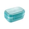 BPA-Free Bento Box 3 Layers Suitable For School/Picnic Resistant To High Temperatures And Invariance Violet