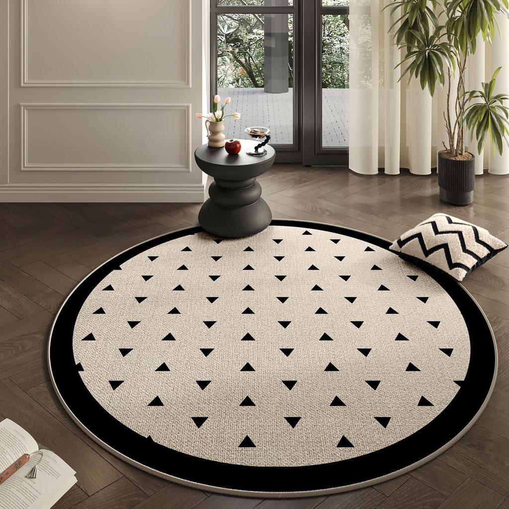 Living Room Carpet Dirt Resistant Easy To Maintain Modern Simple Non Slip Mat Easy To Maintain Circular Carpet