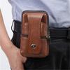 Klassische Herren Geldbörse Tasche Handyhülle Business Bauchtasche Handytasche Leder Fanny Handyhalter