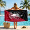 OGC Nice FC Druck Schnelltrocknendes Strandtuch Mikrofaser Saugfähig Tragbares Reise-Handtuch zum Schwimmen