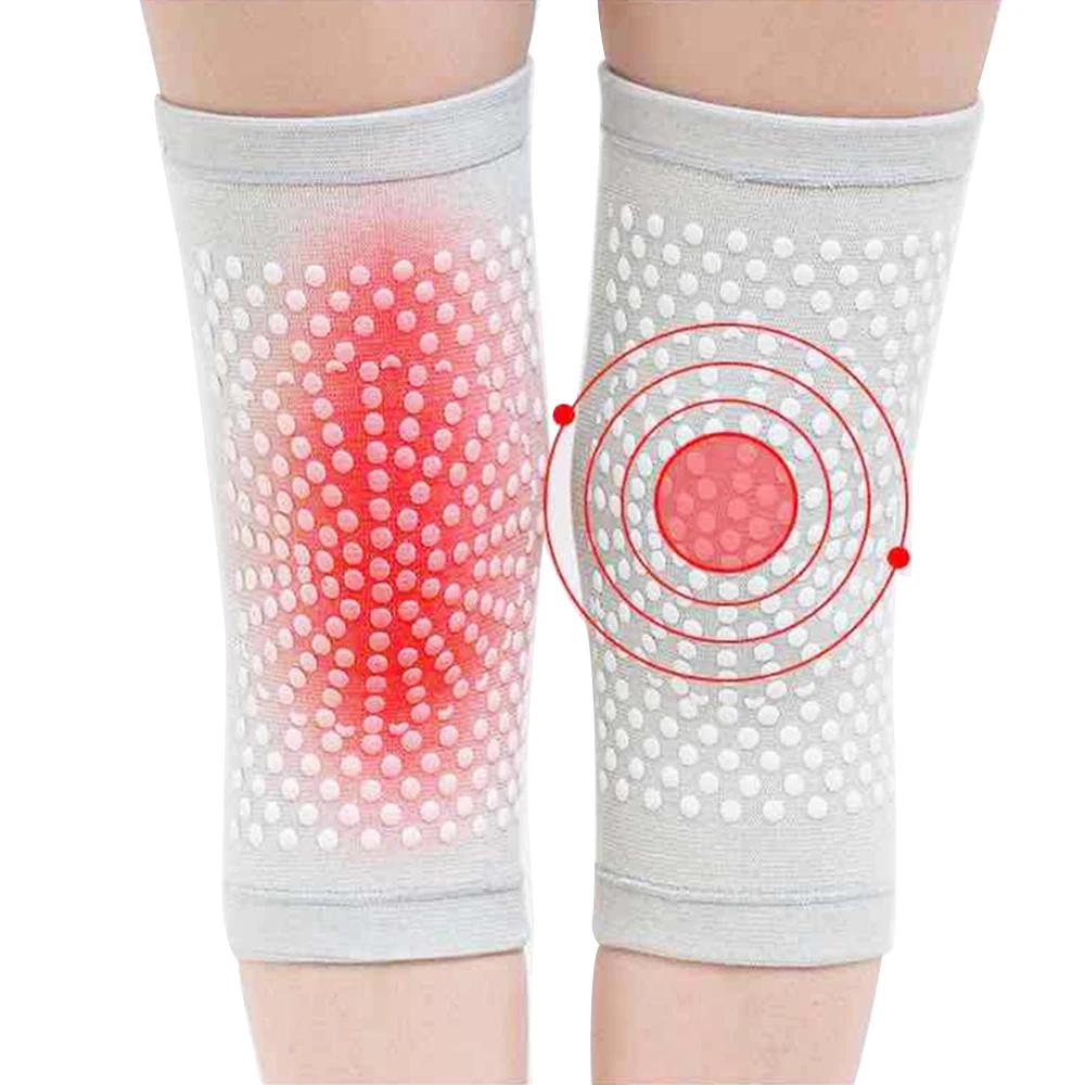 2pcs Self Heating Support Knee Pads Knee Brace Warm for Arthritis Joint Pain Relief and Injury Recovery Belt Knee Massager Foot