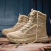 New large-size breathable tactical boots, special outdoor hiking wear-resistant training combat boots, high-top military boots