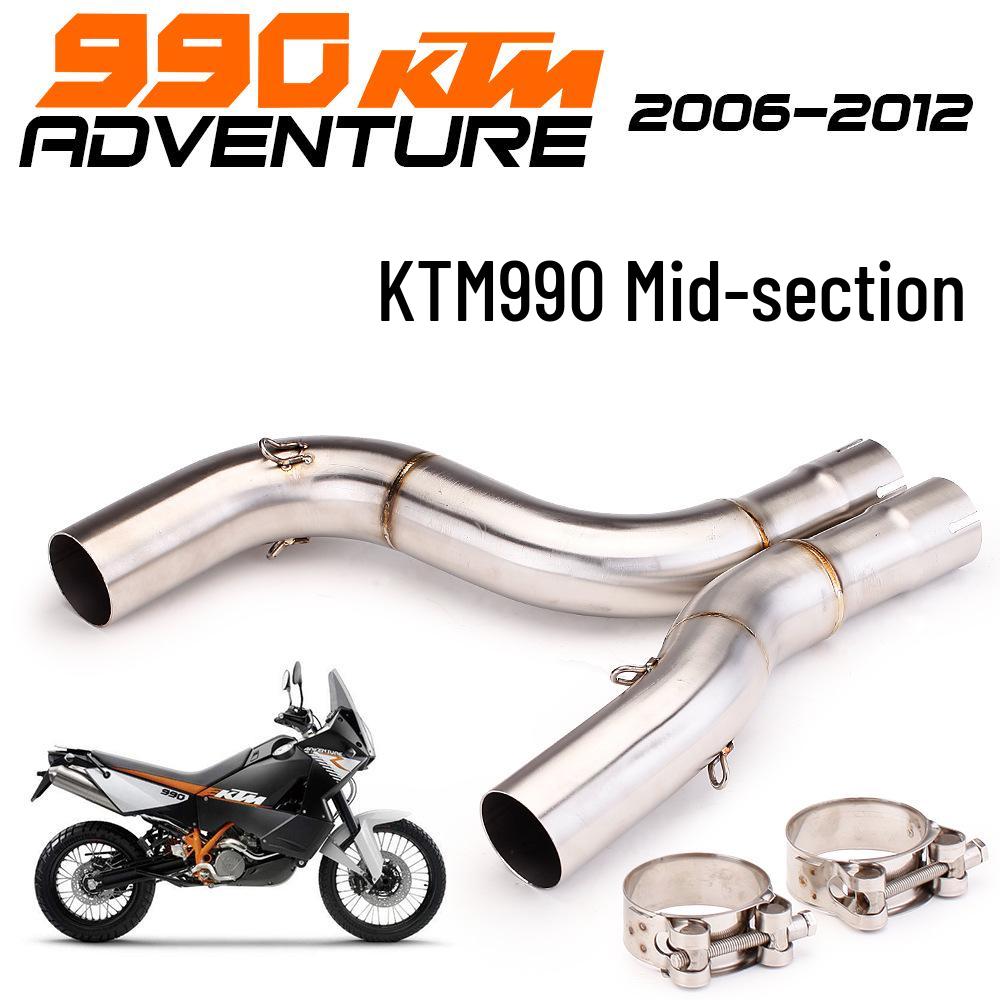 Fits 2006-2012 DUKE ADV990S: Modified Carbon Fiber Mid-Section Exhaust Tailpipe