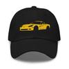 Yellow C Dad Hat Adjustable Classic Sports Car Cap