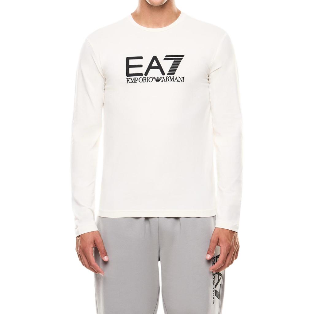 Emporio Armani EA7 Cotton Plain Knit Logo Crew Neck Short Sleeve T-Shirt Men Tops 7M000900-AF10373-M1166