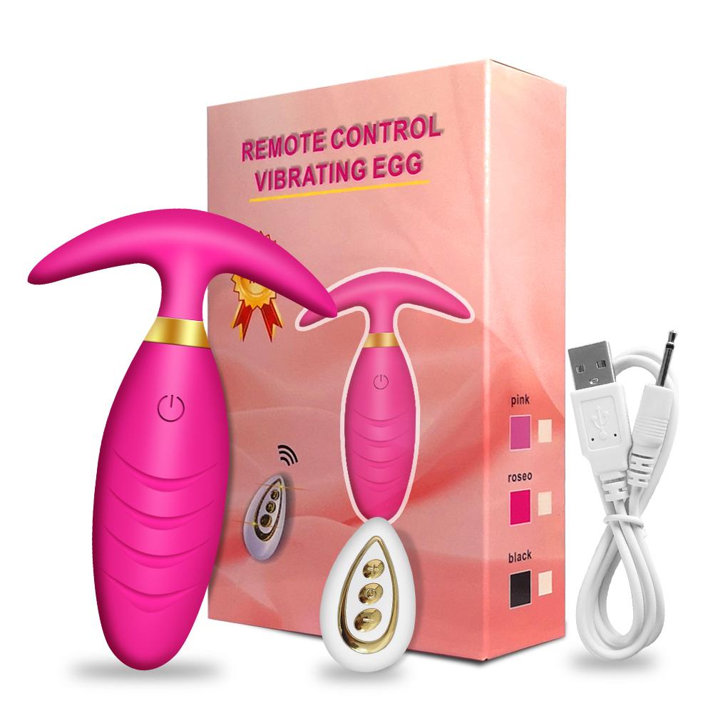 Vibrátory anální zástrčky na zadeček Masážní zařízení prostaty s bezdrátovým dálkovým ovládáním Nositelný vibrátor Bullet Dildo Anální hračky pro ženy Muži