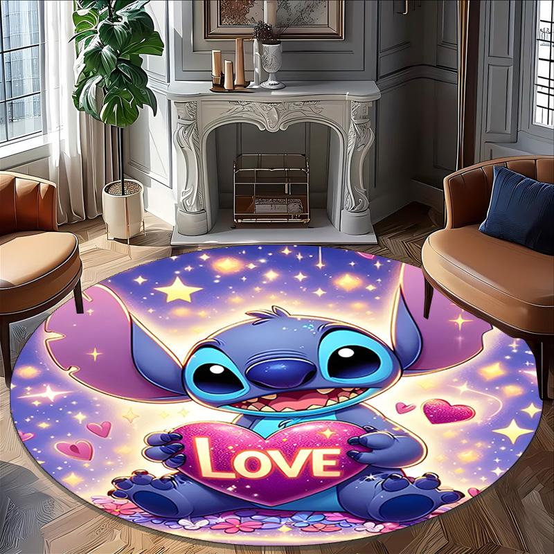 1pc S-Stitch10 Carpet, Round Rug, Comfortable, Suitable for Entryways, Living Rooms, Office, And Bedrooms, Christmas Decoration