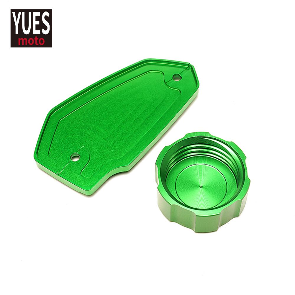Motorcycle Accessories Front & Rear Fluid Reservoir Cover Cylinder Reservoir Brake Cap For Kawasaki Z900 2018