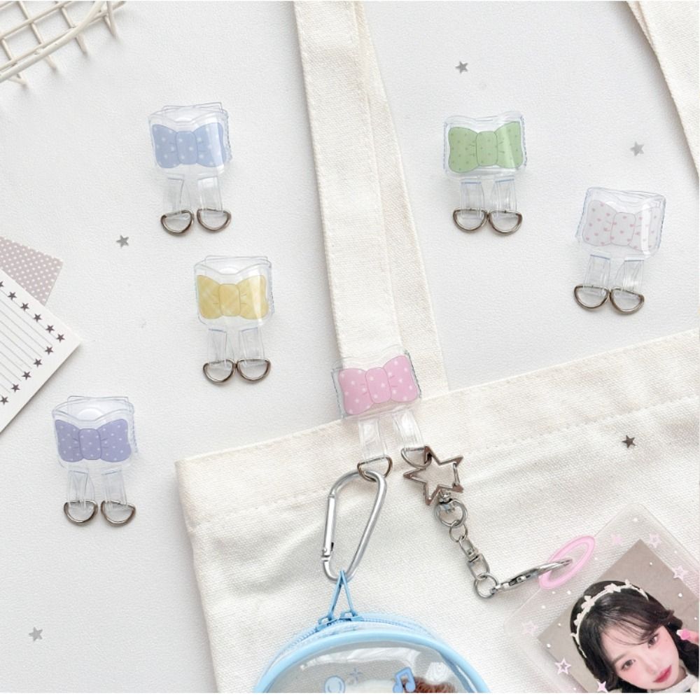 Transparent Bag Extender Buckle Bowknot Ita Bag Buckle Creative Pendant Buckle Gift