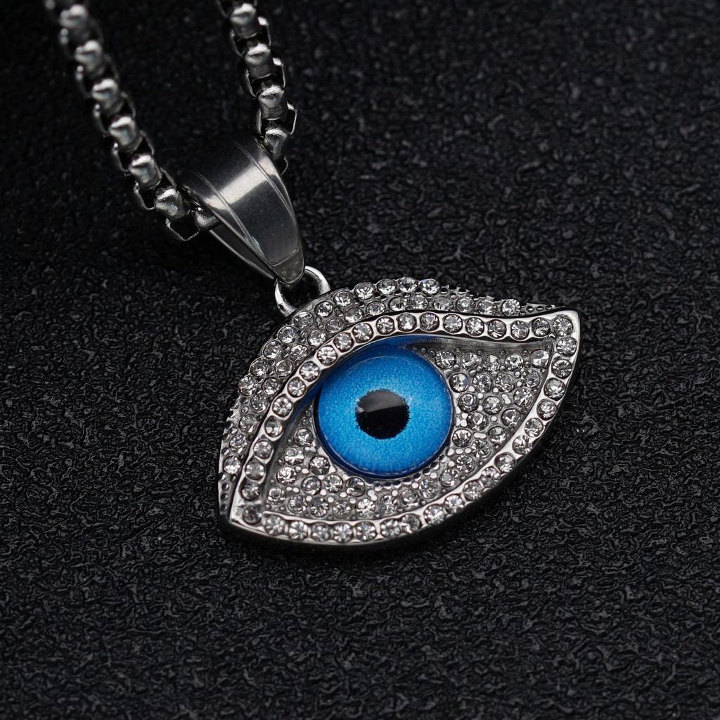 Hip Hop Hiphop Jewelry Color Preserving Eye of God Pendant Necklace
