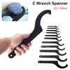 1Pcs Steel Coil Wrench Universal C Spanner New Spiral Spanner Tool  Motorcycle Bike Absorber Shock