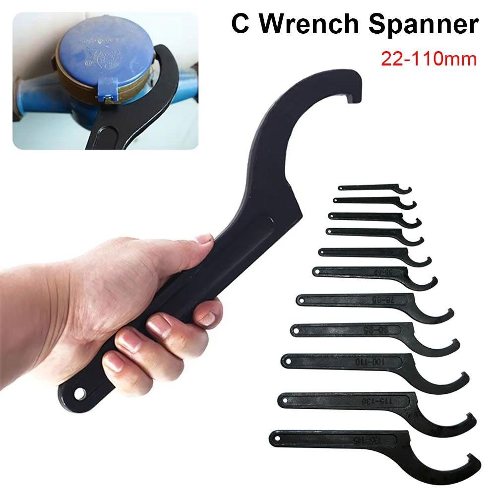1Pcs Steel Coil Wrench Universal C Spanner New Spiral Spanner Tool  Motorcycle Bike Absorber Shock