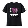 Cheerleader I Love Cheer Girl Leopard Cheerleading T Shirt Vintage Washed Fashion Homme Breathable Designer Clothes Versatile